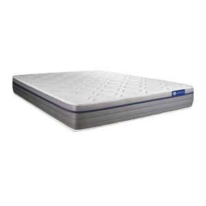 Colchón blanco con látex y espuma viscoelástica 150 x 190