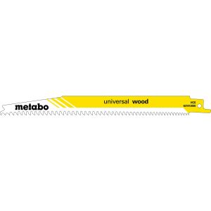 Metabo 5 hojas para sierras de sable "universal wood" 200 x 1,25 mm