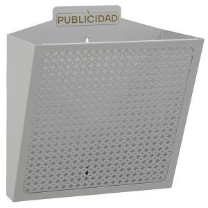 Arregui e2312 cesta de publicidad de acero, 11 l , cuerpo y rejilla