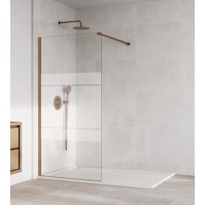 Panel fijo de ducha screen cobre decorado 66,5-68cm