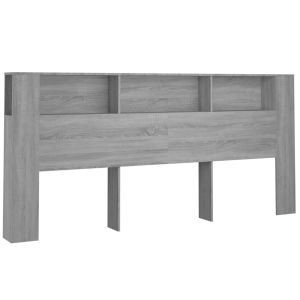 vidaXL mueble cabecero color gris sonoma 220x18,5x104,5 cm