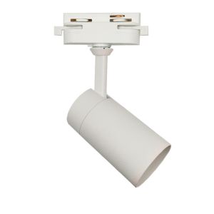 Foco LED orientable 10w borne, carril monofásico, blanco, luz cálida 27k
