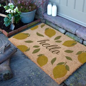 Felpudo hello limones (90 x 60 cm)