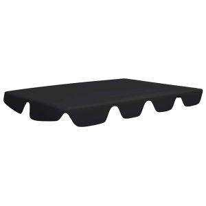 vidaXL dosel de repuesto columpio de jardín negro 188/168x145/110 cm