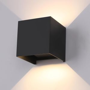 Aplique de pared interior y exterior impermeable 12 w blanco puro