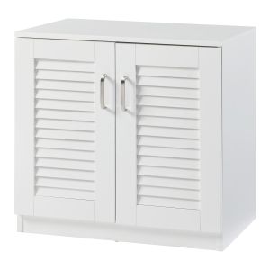 Mueble zapatero løten 3 compartimentos para 6 pares 62x63x36 cm - blanco