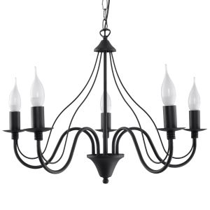 Candelabro minerva negro acero 60x80x60cm