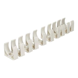 10x grapa de sujeción para tubo de cables blanco diámetro 32 mm