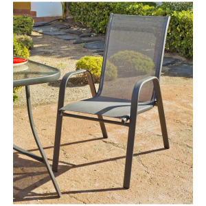 Pack 4 sillones apilables para terraza y jardín resistentes