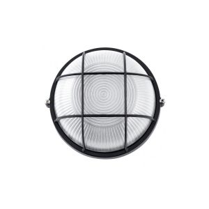 Aplique de exterior - fab 148161109 - aluminio negro - cristal - ip44
