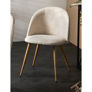 Silla egina natur con patas madera 51x51x75 cms