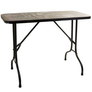 Mesa rectangular de metal negra 100x47x75