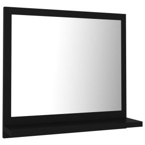 vidaXL espejo de baño madera contrachapada negro 40x10,5x37 cm