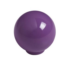 Tirador bola abs 24mm violeta brillante lote de 75