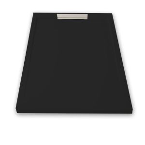 Plato de ducha resina lux negro  80x160cm