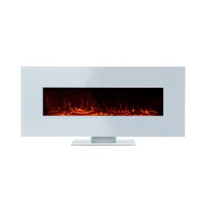 Chimenea eléctrica de pared empotrable para interior 1600w kekai alaska 128