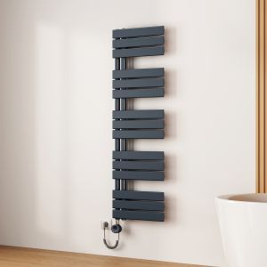 Emke toallero eléctrico 1320x400 mm gris antracita 600w Wi-Fi ipx4