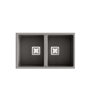 Poalgi - 2 cubetas de granito 70x40 cm zie gris