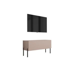 Mueble tv moderno - marrón caramelo - panel 16 mm - 100 x 52 x 32 cm