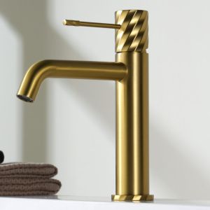 Imex - grifo lavabo dorado serie bless