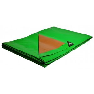 Lona de plástico - brand - 2x3 m - impermeable - anti uv - verde y marrón -