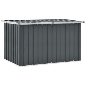 vidaXL caja de almacenaje para jardín gris 149x99x93 cm