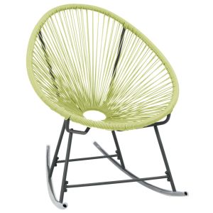 vidaXL silla de jardín acapulco ratán sintético verde