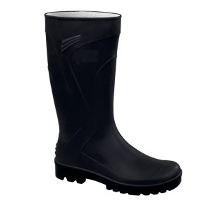 Bota  pvc caña alta negra talla 46