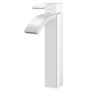 Grifo lavabo caño alto monomando, cromo
