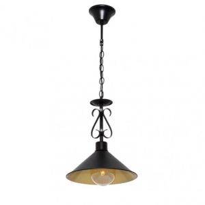 Suspensión - azalea - negro/oro - metal - E27 - interior