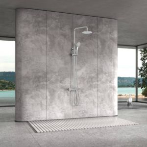 Conjunto ducha termostático eco-kent cromo-imex