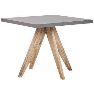 Mesa de jardín olbia 90 cm 90 cm cemento gris