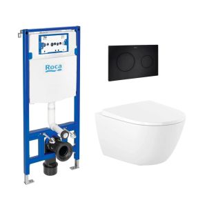 Pack roca duplo one + pl10 negro + wc roca ona 53 rimless