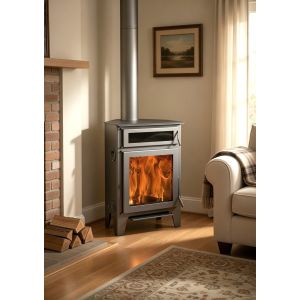 Estufa de leña de rincón  R5 Horno Max - 11 kw / Alto rendimiento 85%