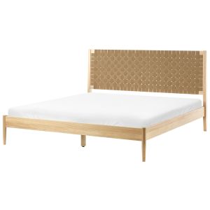 Cama madera de pino brunemont 180 x 200 cm marrón claro