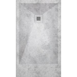 Plato de ducha resina dekor cemento  80x100 cm