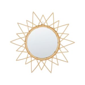 Espejo de pared aroek 61 cm 61 cm ratán natural