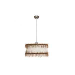 Lampara de techo hilos beige  40cm