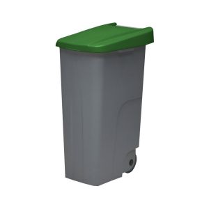 110 l - tapa cerrada | verde | contenedor de basura denox  65, 85 y 110 -