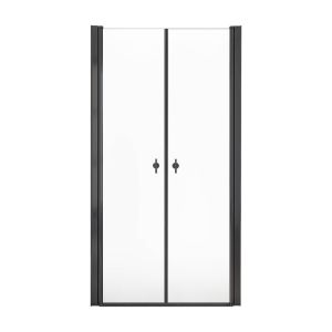Puerta batiente cristal transparente lavea - 95 x 195 cm negro
