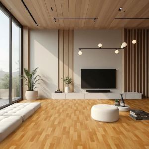 Arquiservi - Suelo vinílico al corte - 2m² (2x1m) - madera dorado 2041