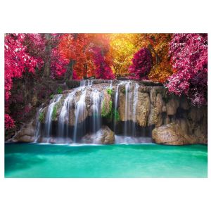 Papel pintado pared 3d cascada bosque 350x250 fotomurales tnt