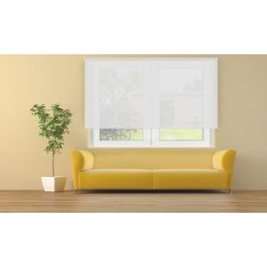 Estor enrollable traslúcido cotton blanco 180 x 250cm