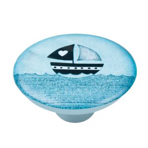 Tirador barco serigrafiado abs 50mm, lote de 36