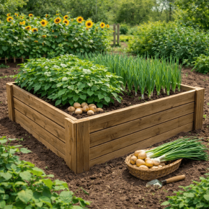 Cajón de cultivo natura 40 cm  – huerto urbano vidahuerto 120x80x40 cm