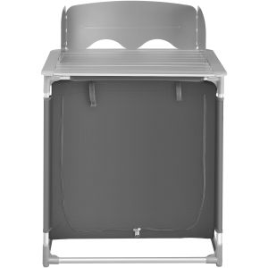 Cocina de camping 76 x 53,5 x 107 cm, gris