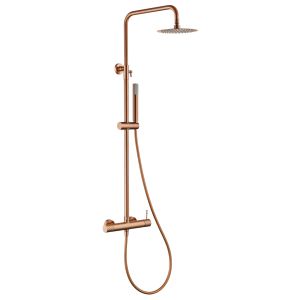Conjunto ducha monomando bless oro rosa cepillado [ imex® ]
