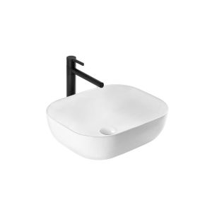 Rea lavabo sobre encimera belinda white rectangle, 46,5x33x13,5 cm