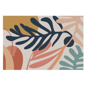 Papel pintado tnt 250x250 patrones de hojas tulup