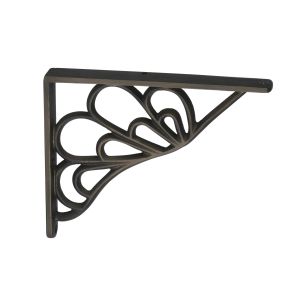 Escuadra de balda rei 1480 | 25x148x190 mm | cuero viejo